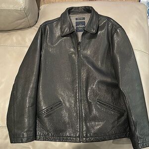 Vintage Nautica Men’s Leather Jacket